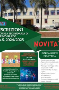 Iscrizioni a.s. 2024/25 SCUOLA SECONDARIA DI PRIMO GRADO - Plesso 