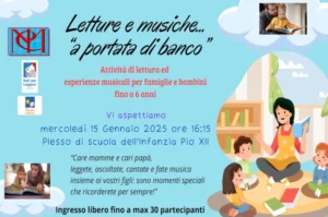 Locandina Letture e musica a portata di banco