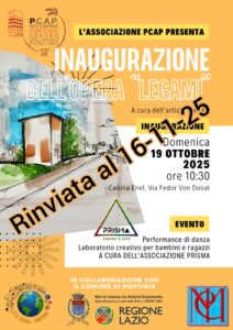 Rinvio inaugurazione dell'opera "LEGAMI"