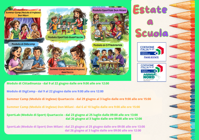 Piano estate giugno-luglio 2026